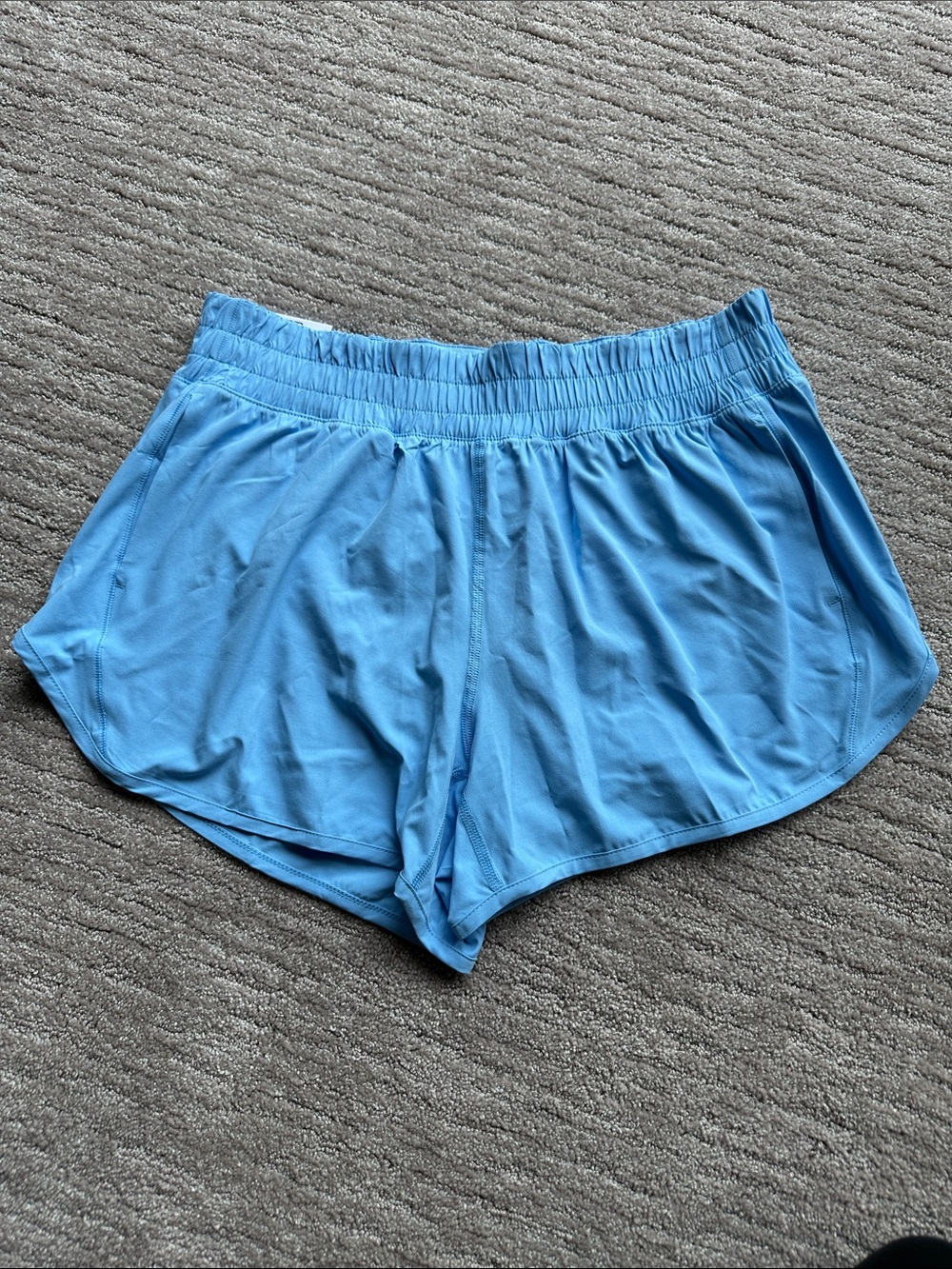 Women's Athletic Shorts in Light Blue - Comfortable Activewear